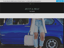 Tablet Screenshot of huntandpray.com